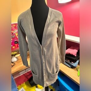 Long woman's cardigan beige from Zara size M